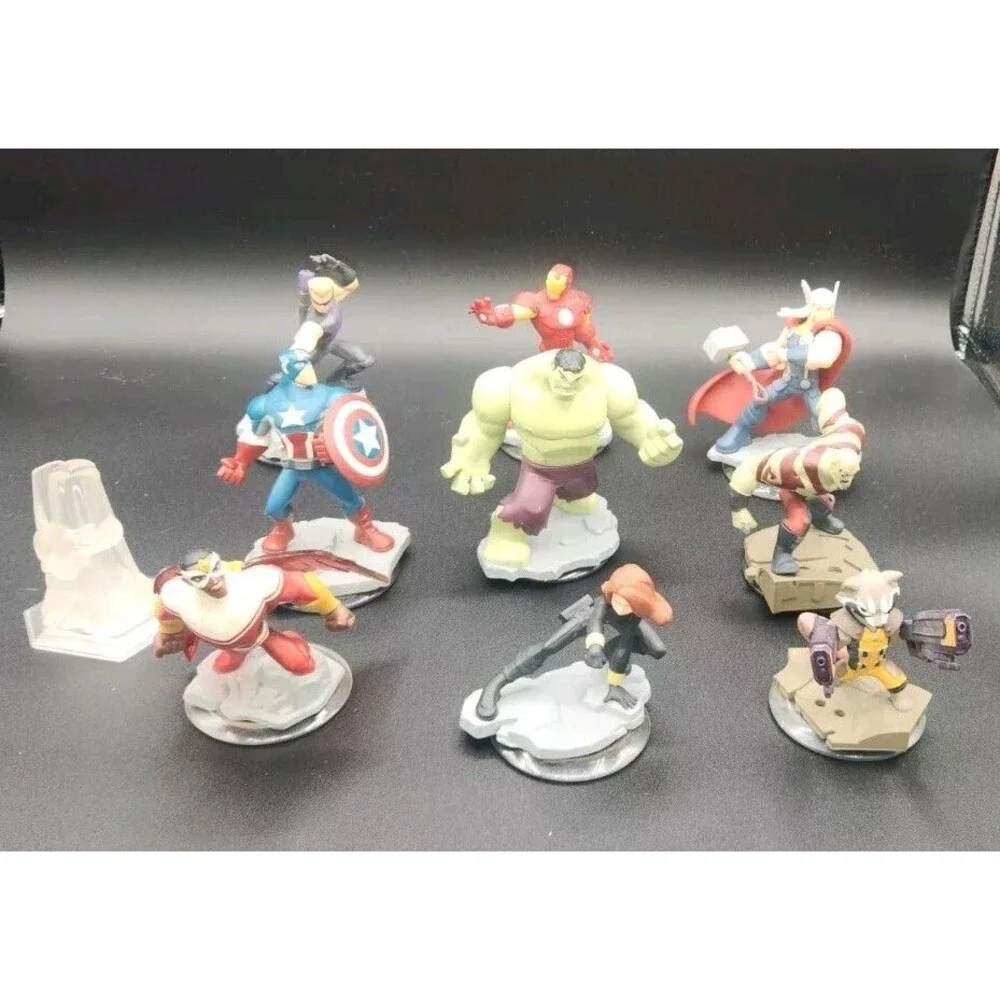 Lot of Disney Infinity 2.0 - Marvel Avengers Figures, Power Disks 17 Pcs